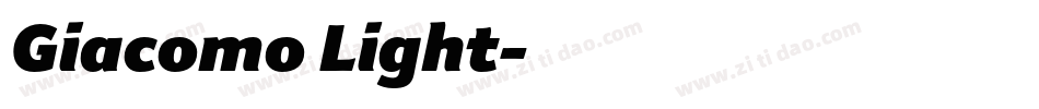 Giacomo Light字体转换